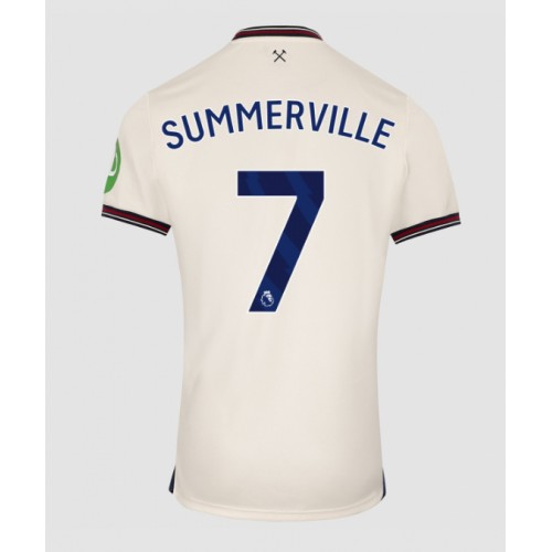 Stroje piłkarskie West Ham United Crysencio Summerville #7 Koszulka Wyjazdowej 2025-26 Krótki Rękaw